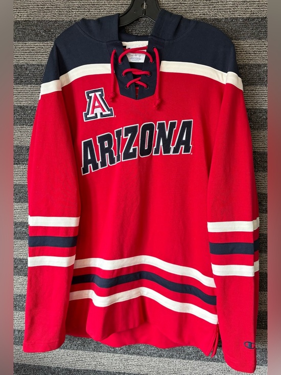 Champion Other - Champion Arizona Wildcats NCAA Lace-Up Hoodie Sweatshirt Men’s Large EUC